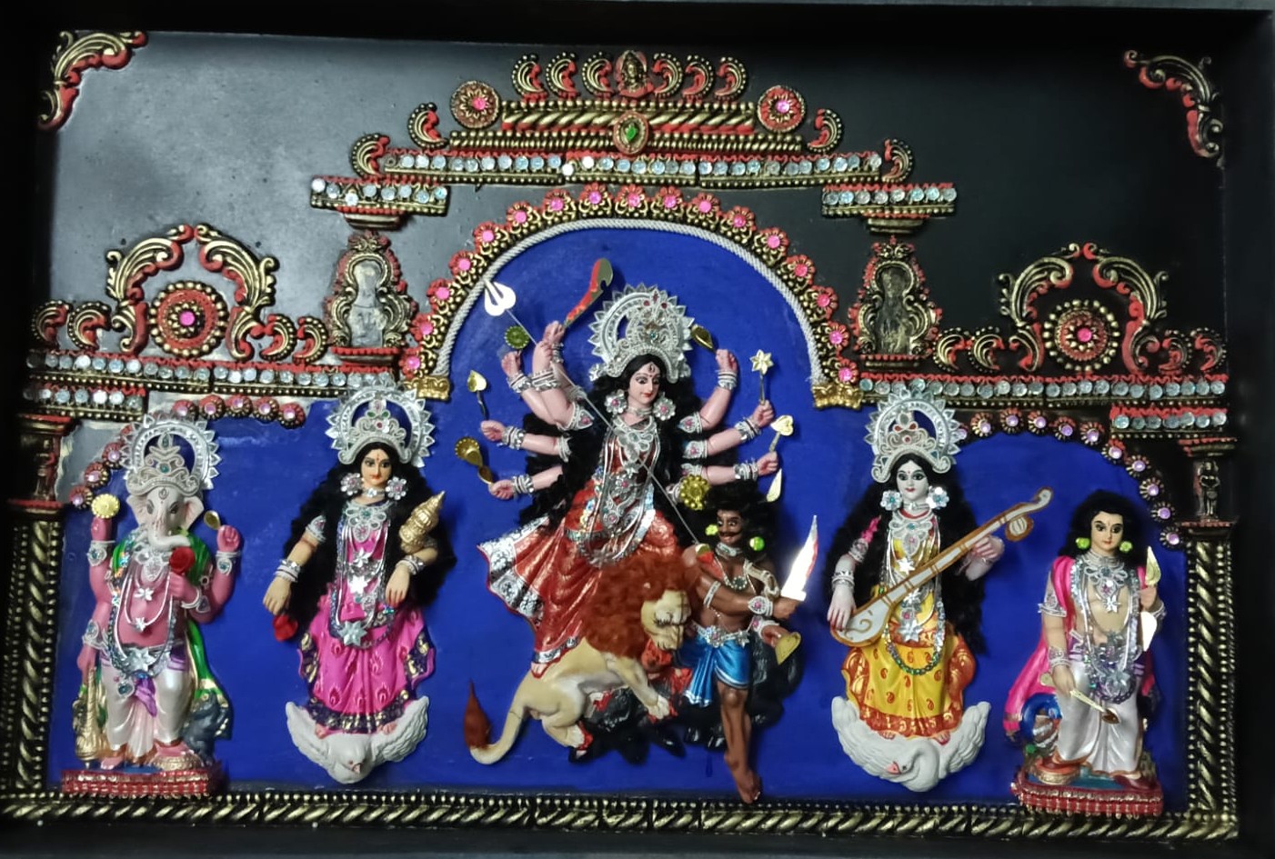 Handcrafted Durga Idol Wall Frame