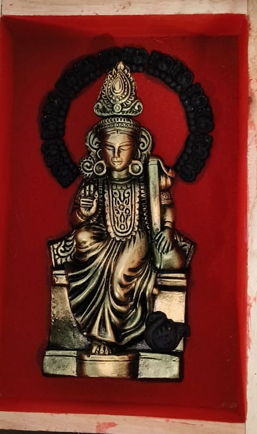 Handmade Saraswati Idol Relief